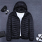 Joop - Chaqueta de invierno ultraligera para hombre - capucha desmontable