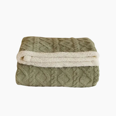 Couverture d'hiver chaude pour les nuits froides - Épaisse, moelleuse & élégante pour la chambre à coucher & le canapé