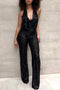 Eliea - Tuta elegante con paillettes abbaglianti