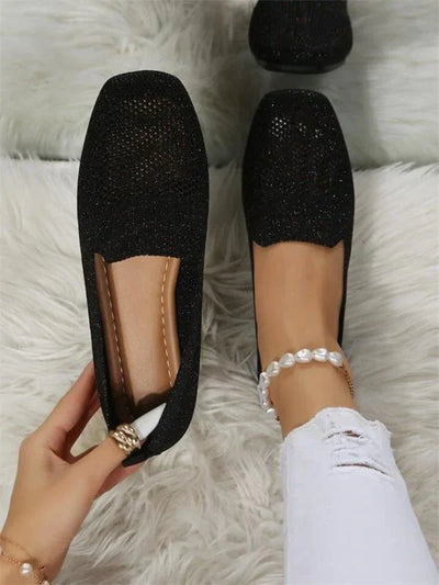Claudia - Zapatos planos antideslizantes y cómodos para mujer con soporte para el arco