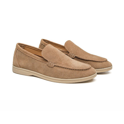 Mocasines exclusivos de ante estilo milanés para hombre