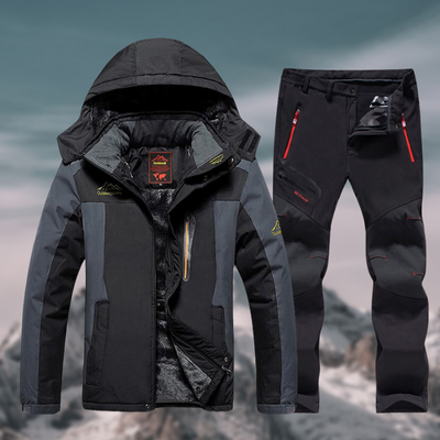 Ensemble d'extérieur imperméable et résistant à l'hiver pour hommes - veste et pantalon