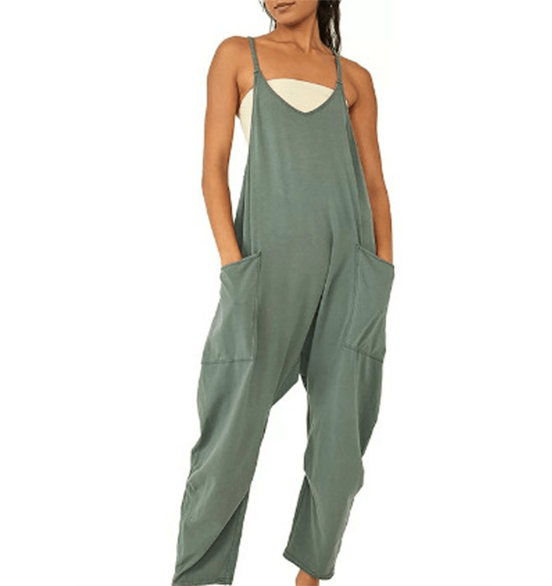 Tuta senza maniche da donna con tasche - Costume intero casual