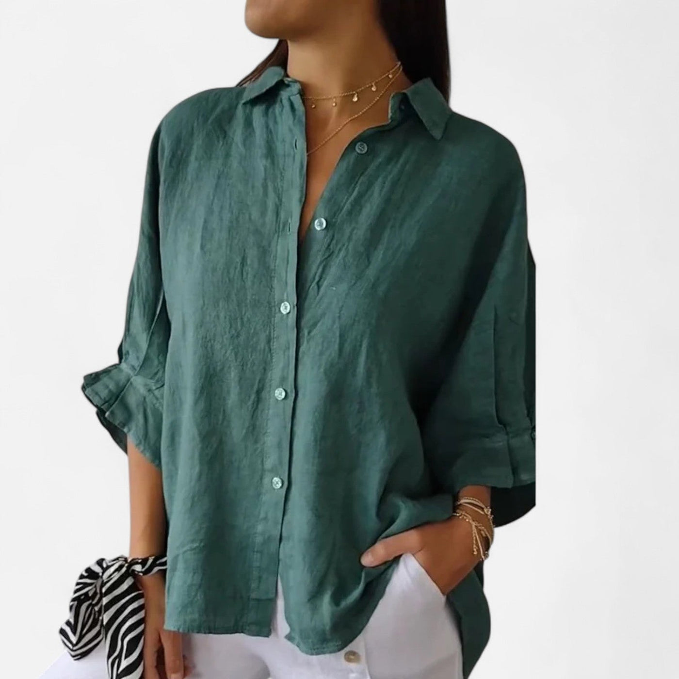 Old Monarchy | Camisa de lino de verano para mujer: elegancia natural y transpirable
