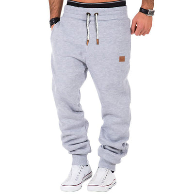 Max Comfort | Pantalon de survêtement uni pour homme avec cordon de serrage et taille élastiquée