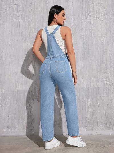 KRISTINE | Peto vaquero azul claro de corte regular 