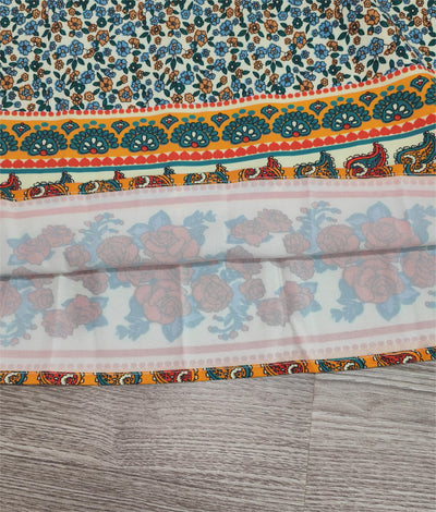 Helga - Robe midi particulière avec col rond