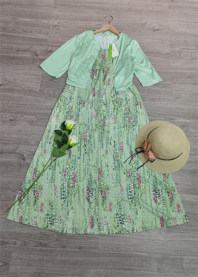 Almuth - Robe midi deux pièces avec imprimé floral