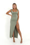 EleganceFlow – Robe midi chic pour femme
