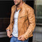 Veste en cuir polyvalente résistante aux intempéries pour hommes