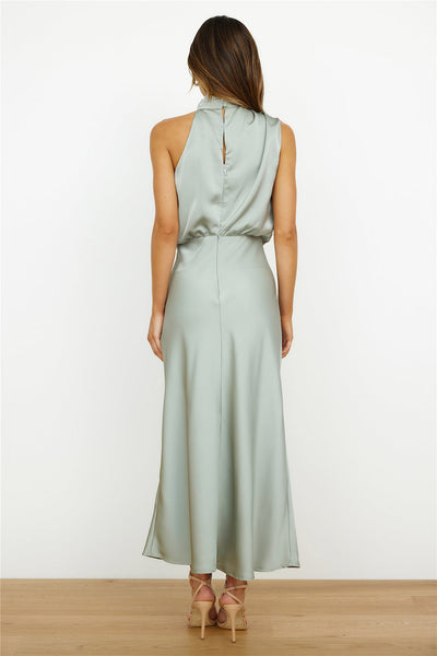 Fiona | Elegante vestido de noche de cuello alto