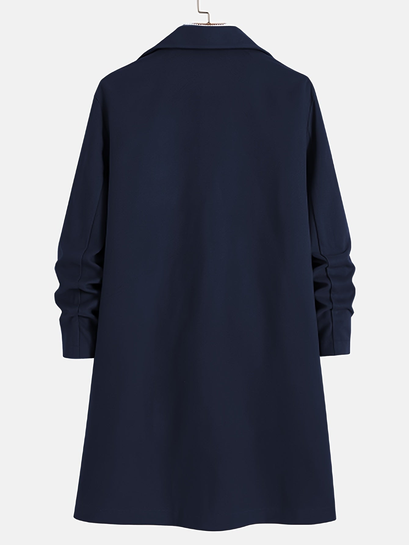 Lang Elegant Frakke | Polyester & Uld | Klassisk & Varm