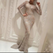 Robe Élégante De Sirène À Paillettes À Manches Longues Pour Femmes | Maxi