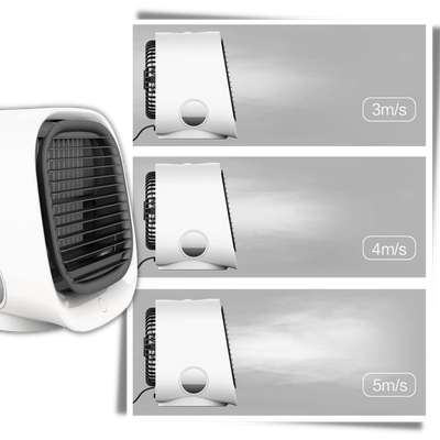 Mini enfriador de aire USB - Ventilador personal compacto