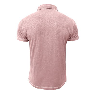Polo para hombre - Mezcla de algodón suave - Atuendo informal y elegante