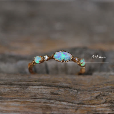 "Amour et sincérité" - Bague opale vintage - Isabella