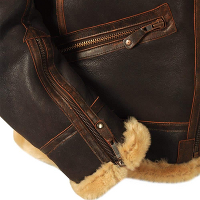 Chaqueta de vuelo clásica para hombre: cálida y elegante