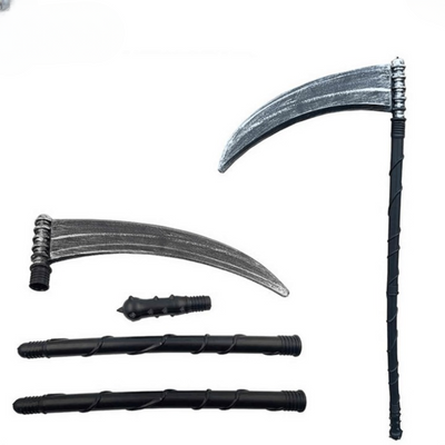Grimora Set | Halloween pelerini aksesuarları, iskelet maskeleri ve orak
