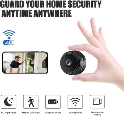 Eyecam Mini Caméra Espion - Caméra de sécurité compacte Wi-Fi pour la surveillance d'intérieur