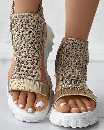 Sandalias de verano de punto para mujer: cómodas y elegantes