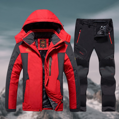 Ensemble d'extérieur imperméable et résistant à l'hiver pour hommes - veste et pantalon