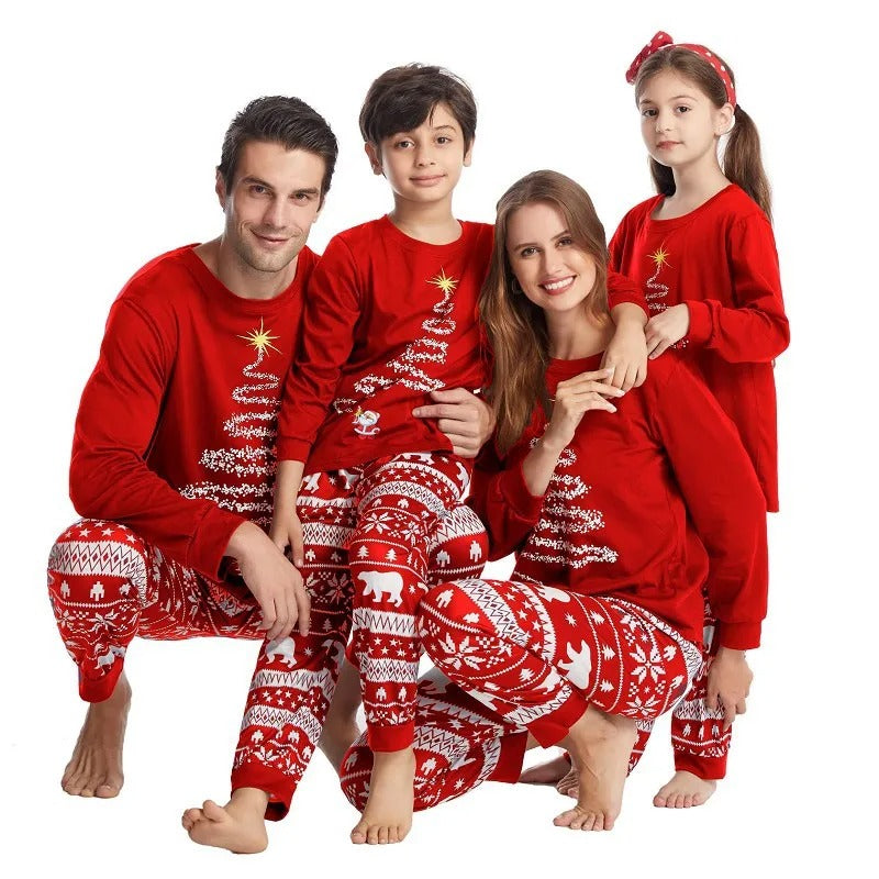 FamFits - Mode familiale Ensemble de pyjama assorti pour Noël