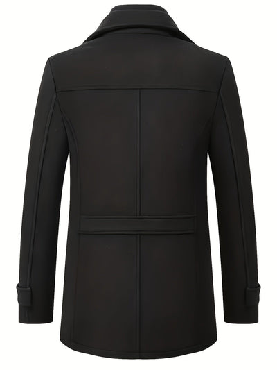 Floris | Casual wool men's jacket with zipper in solid color