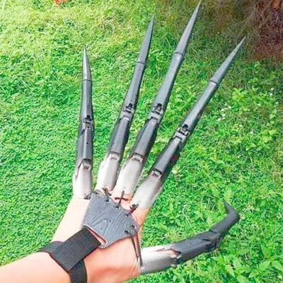 CreepaClaw - 3D可動指エクステンション - ハロウィン用可動クロー付きコスプレハンドアクセサリー