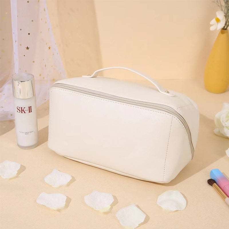 Borsa porta cosmetici da viaggio portatile in PU