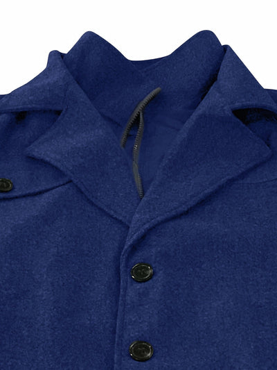 Floris | Casual wool men's jacket with zipper in solid color