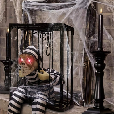 TerrorBone - Halloween için hareket algılayıcılı çığlık atan iskelet - Dış mekan için korkutucu aksesuar