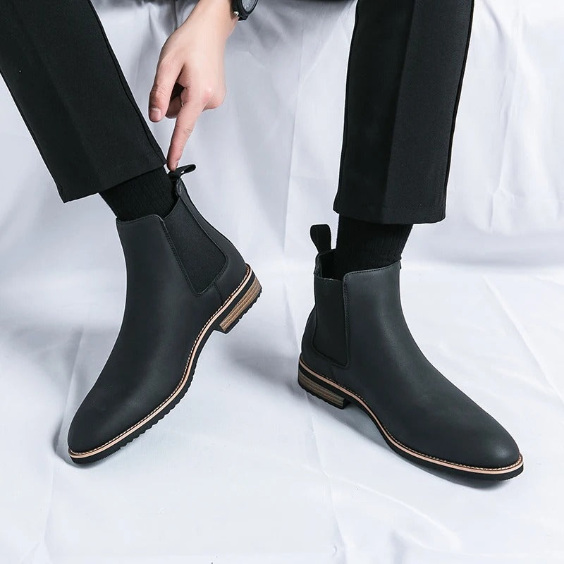 Niko - Botas de piel para hombre elegantes y cómodas.