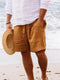Pantalones casuales de lino para hombre
