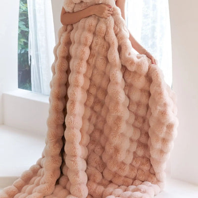 Couverture en laine polaire Douceur Plush Cosy Bed Throw