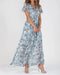 Abito in chiffon con volant