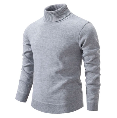 Cuello alto de lana suave para hombre