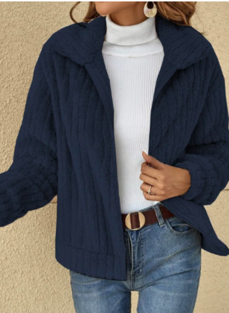 Cardigan en peluche chaud et ultime pour femme