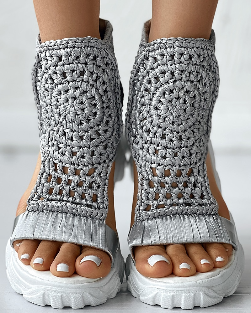 Sandalias de verano de punto para mujer: cómodas y elegantes