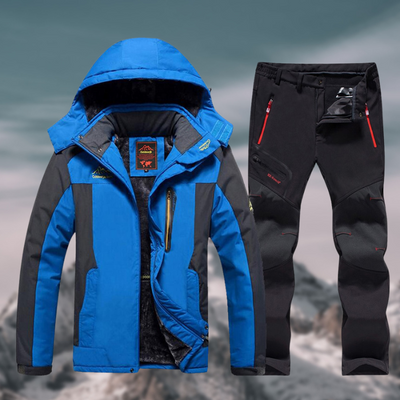 Ensemble d'extérieur imperméable et résistant à l'hiver pour hommes - veste et pantalon