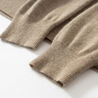 Beige lynlåshættetrøje til mænd