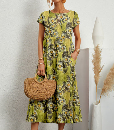 Andrea | Robe à fleurs élégante pour toutes les occasions