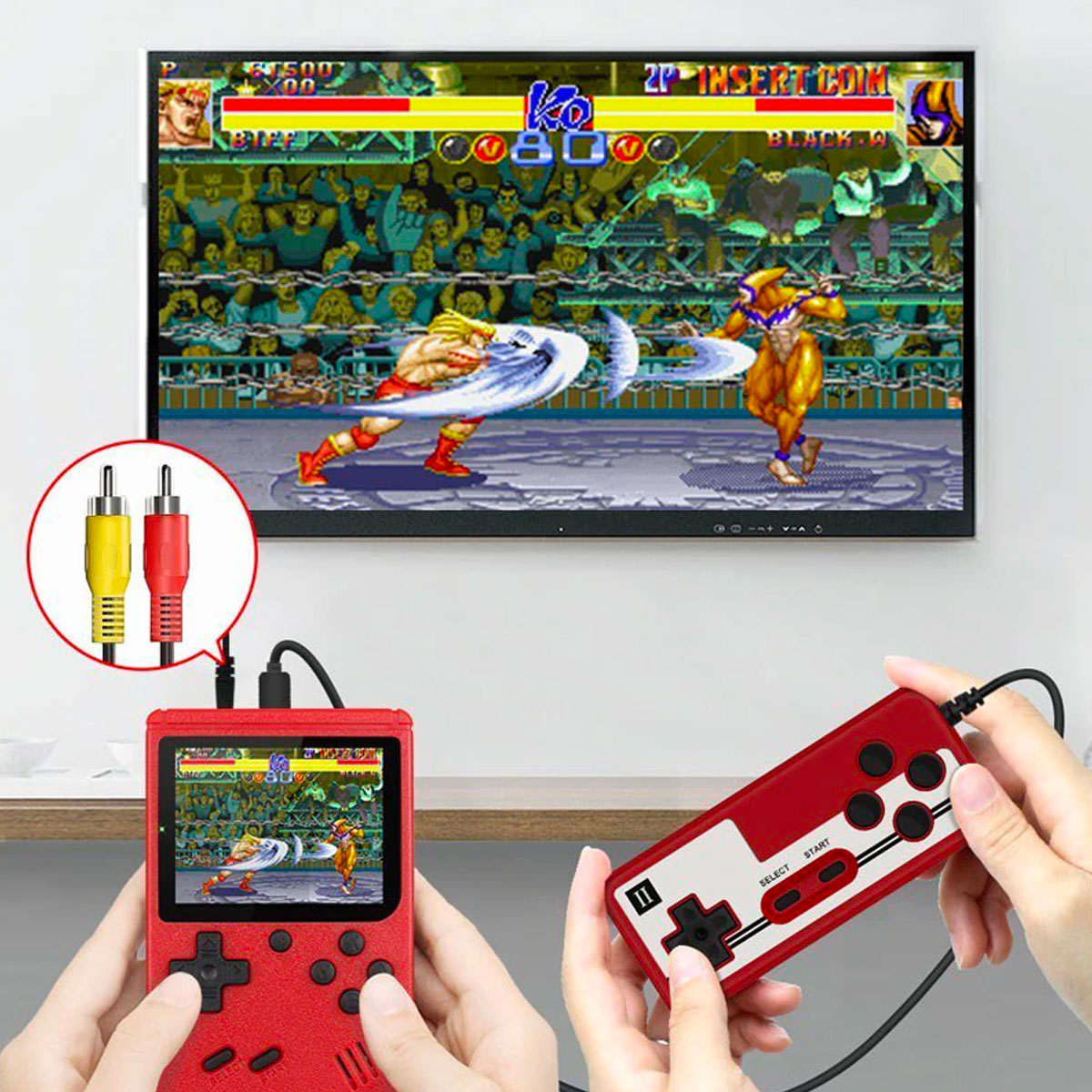 Consola de juegos retro con 400 juegos
