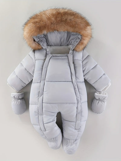 Zimní overal Frosty Baby - Luxusní zimní kombinéza s kapucí pro nejchladnější měsíce