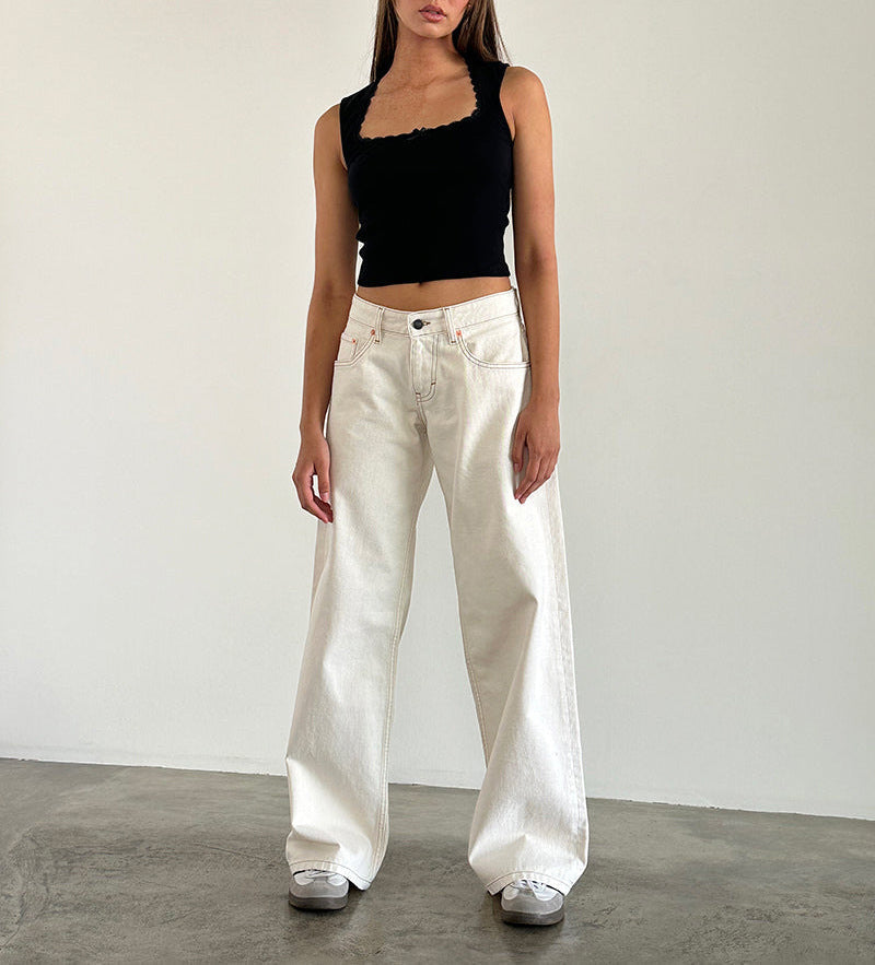 Jasmine - Pantalones vaqueros anchos para mujer