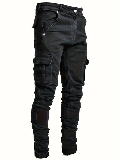 Pantalones cargo elegantes para hombre con bolsillos, cómodos y transpirables.