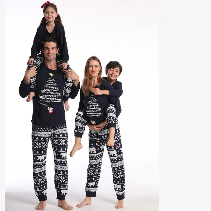 FamFits - Mode familiale Ensemble de pyjama assorti pour Noël