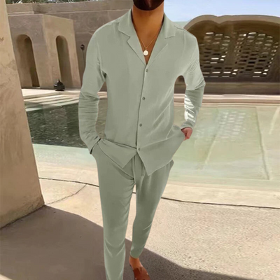 Conjunto de lino para hombre: elegancia y ligereza para el verano