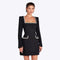 Marion - Vestido elegante con cuello en U y cuentas para mujer
