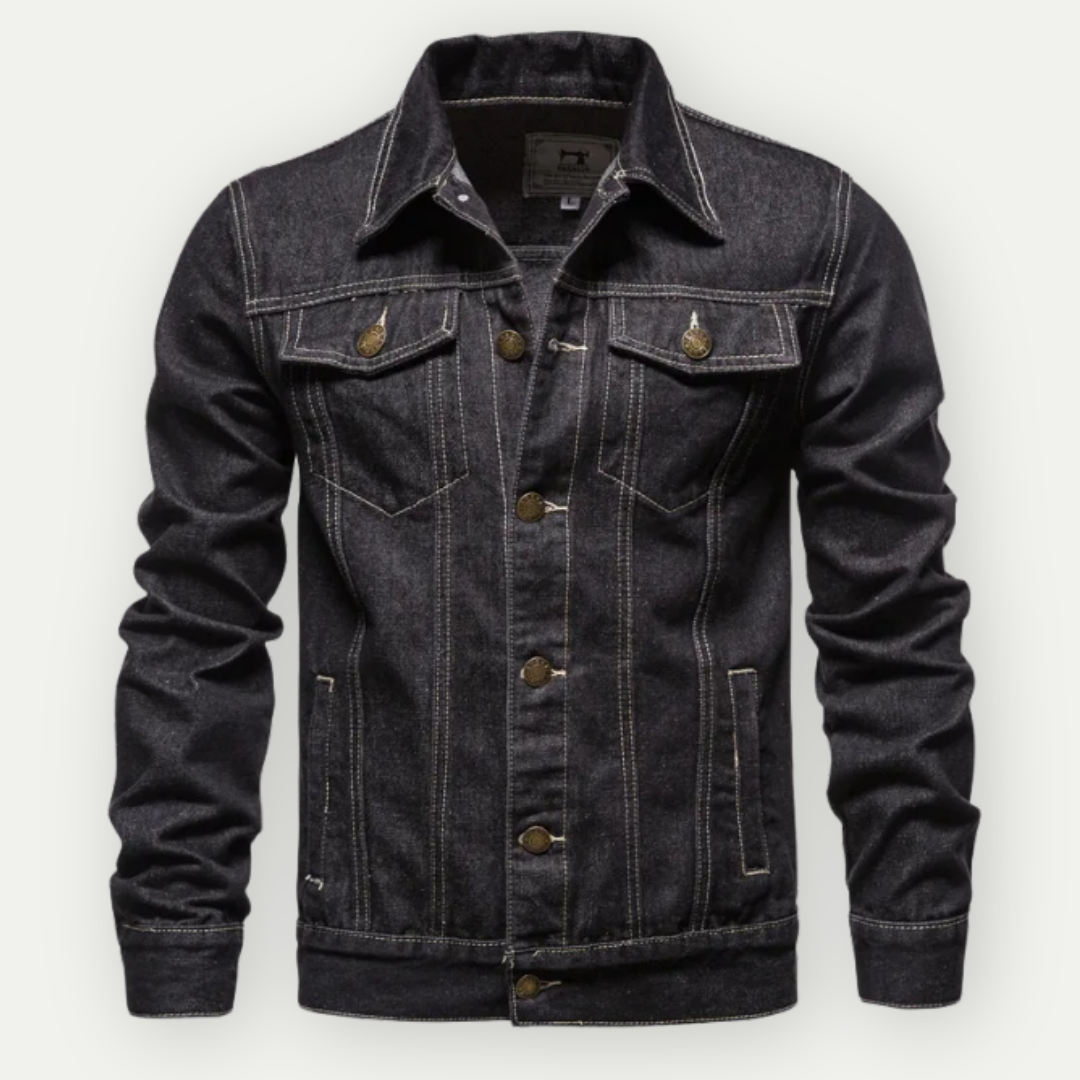 DenimCraft - Veste en jean classique pour hommes