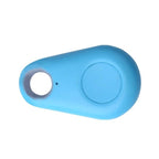 Traceur Bluetooth bleu en forme de goutte, idéal pour localiser clés et objets perdus. Accessoire connecté pratique pour suivi en temps réel.
